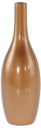 Moderne Dekovase Blumenvase Flaschenvase Vase aus Keramik Kupfer 11x32 cm