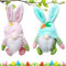 JOKILY 2 Stück Ostern Deko Wichtel, Ostern Wichtel, Frühlingsdeko, Osterhasen Puppen, Plüsch Osterwichtel, Wichtel für Osterdekoration Osterhase Wichtel Dekor Oster Party ​​Geschenke Aufhängen Deko