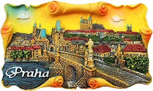 Prag Tschechische Republik Magnet Kühlschrank Kühlschrank Magnet Dekoration Aufkleber Souvenir Harz Handwerk Küche Whiteboard