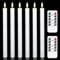 Vtobay Flammenlose LED Stabkerzen mit Timer-Fernbedienung, 6er Pack flackernde LED Stabkerzen, weiße batteriebetriebene LED Stabkerzen aus Kunststoff für Innen- und Außendekoration, (2 cm x 25,5 cm)
