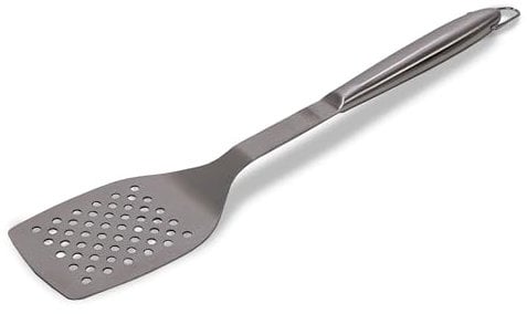 Frischluftküche Grillwender Edelstahl - Ideal für Burger, Steaks und mehr, unverzichtbares Werkzeug für professionelles Grillen, kombiniert Funktionalität mit Langlebigkeit - Edelstahl, 43cm