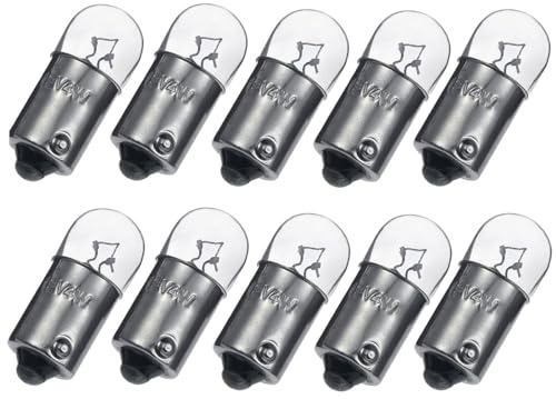 ShuoHui 10x T4W BA9s Standlicht-Lampe Autolampe 6V 4W Birnen Auto Standlicht Innenraumbeleuchtung Innenbeleuchtung Signallampe (6, Volt)