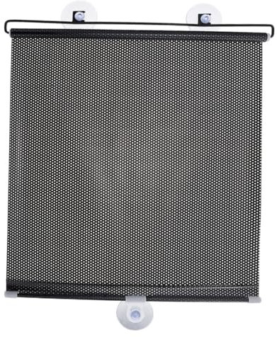 ORFOFE 1juego Cortina De Sombra Ventana con Ventosas para Privacidad Balcón Estor Opaco con Succión para Habitaciones Cocina Y Salón Protección Solar Y Oscurecimiento Eficaz Estilo Puntos Negros