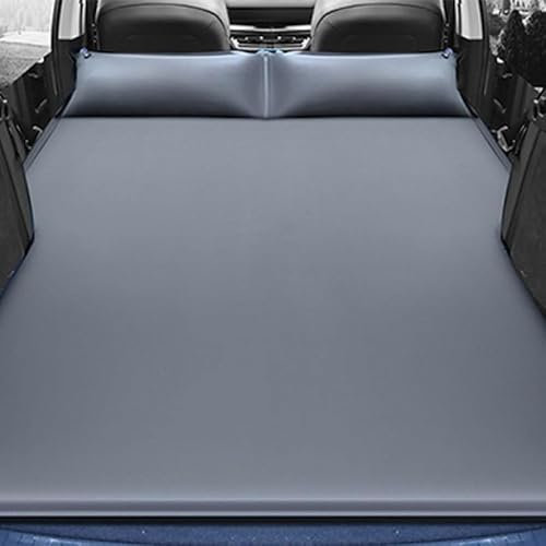 NOVSKI Für Ford Explorer Fiesta Focus Sedan Mondeo Taurus Territory Transit Matratze Auto Luftbett,Tragbar Dickere Rücksitz Kofferraum Reisen Luftkissen Reise Campingzubehör,D-Grey