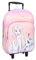 mybagstory - Sac à Dos Trolley pour Fille - La Reines des Neiges - Enfant - Ecole - Maternelle - Garderie - Cartable Fille - Taille 45 cm - Bretelles réglables - roulettes - Idée Cadeau