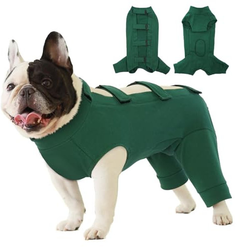 IECOii Hundebody Nach Op mit Beinen,Hundebody Nach Kastration,Atmungsaktive Hundebody Nach Op Hündin,E-Halsband Alternative Nach Hund Body Operation,Anti-Wundlecken Op Body,Hundeboddys Medical,Grün,M
