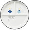 DouYuan Porcelain Divided Plates, Round 3-Compartment Ceramic Portion Control Plates for Adults & Kids, Minimalist Matte White Solid, Perfect for Balanced Diet
