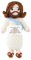 lasuroa Positiver Jesus, Jesus Häkeln Positives Weihnachtshäkeln Ostern Häkeln Positive Gestrickte Mini-Puppe für Ostern Weihnachtsfeier Dekoration Ermutigendes Geschenk(Blau)