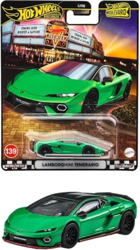 Hot Wheels JBL09 Boulevard Lamborghini Temerario Ride On Spielzeug Mini Auto ab 3 Jahren, Grün