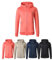 Covalliero - Damen Hoodyjacke – Zipper Hoodie mit Kapuze – Kapuzenjacke mit Reißverschluss – Taillierte Sweatjacke mit 2 Taschen – Reitbekleidung in Coral – Größe L