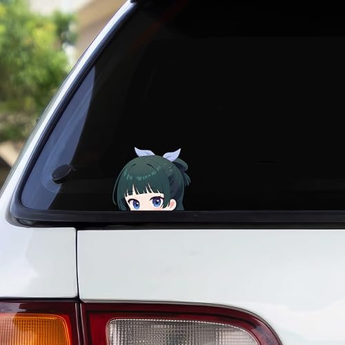 Maomao Peeker – Die Tagebücher der Apothekerin Anime Sticker – Wasserfest & UV-Beständig – 2 Stück 12x7,5 cm – Für Auto, Laptop & Otaku Deko