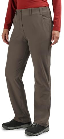 Rohan Women's Roamers Stretchy Walking Trousers Hiking Trekking Ladies Trousers Breathable & UPF 40+ Sun UV Protection - Dark Olive Brown, 12 Short