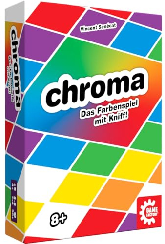 Game Factory 646033 Chroma, das Farbenspiel mit Kniff | Kartenspiel mit Farben für 2 bis 6 Spieler, Legespiel für Erwachsene und Kinder ab 8 Jahren