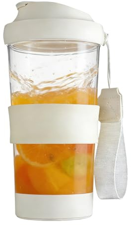 Vegena 450ml Shaker éléctrique, 9 × 9,5 × 18,6cm Bouteille Shaker électrique Tritan, Shaker Electrique Proteine, Shaker éléctrique Rechargeable USB C pour les Boissons Protéinées et les Milkshakes