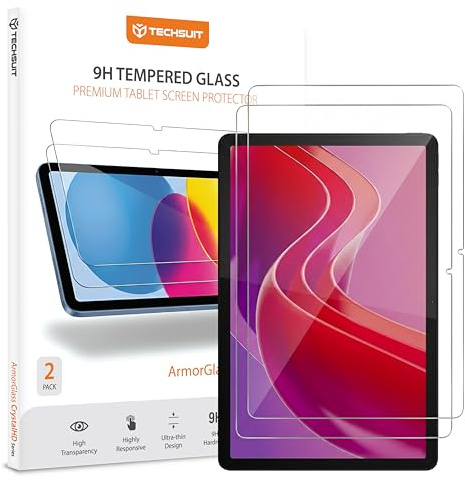 Techsuit Displayschutzfolie 2er Pack für Lenovo Tab M11 Gehärtetes Glas mit 9H Härte, HD Klarheit, Stoßschutz, Einfache Installation, ArmorGlass CrystalHD