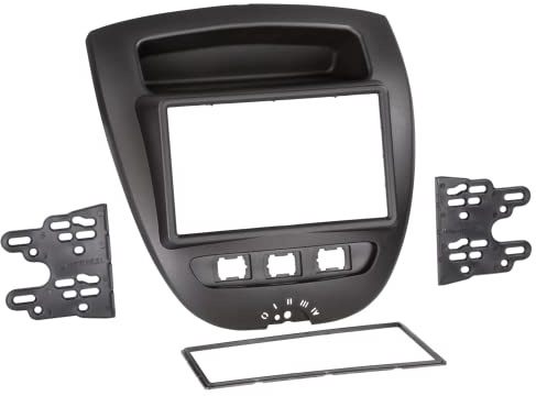Adaptateur de façade 2-DIN Toyota Aygo / Citroen C1 / Peugeot 107 05> noir