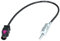 TechExpert Cable Adaptateur Fakra A mâle Iso mâle pour antenne autoradio Noir