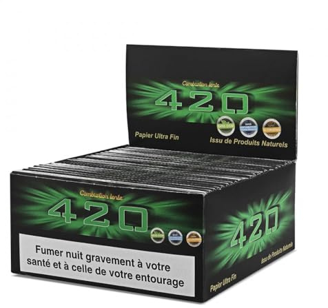 Lot de 50 carnets 32 Feuilles a Rouler Slim 420