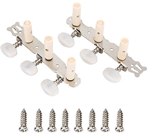 3R 3L Gitarre Stimmwirbel Mechaniken Akustikgitarre Mechaniken Saitenschlüssel Metall Stimmgeräte Guitar Tuning Pegs Hine Heads für Akustikgitarre Klassische Gitarre