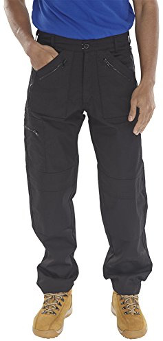 ACTION WORK TROUSERS Black 38 small