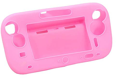 Schutzhülle für Wii U Gamepad Controller, weiches Gummi, Rosa