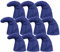 Alsino 10 Stück Zwergenmützen Zwergenmütze für Erwachsene Wichtelmütze Zwerg Kostüm Karneval Elfenmütze Zwergen Zipfelmützen (10er Paket), Blau