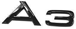 Audi Emblema A3 negro Tuning Exclusive Black Edition 8Y0071803