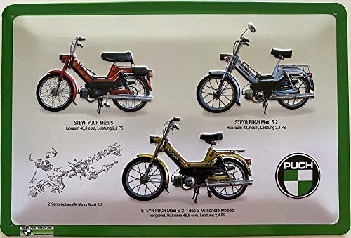 Blechschild 30 x 20 cm Steyr Puch Maxi S - Deko7