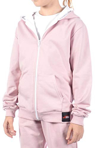 KMISSO Mädchen Kapuzen Sweatjacke 30323 Lachs 164