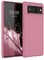 kwmobile Hülle kompatibel mit Google Pixel 6 Hülle - weiches TPU Silikon Case - Cover geeignet für kabelloses Laden - Dark Rose