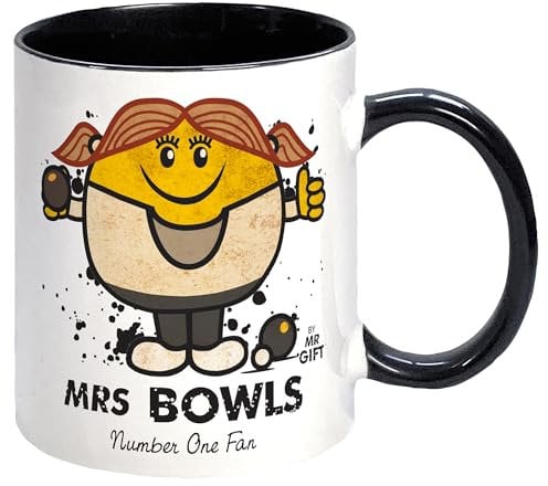 Bowls Mug - Sports Gift Crown Green Jack Fan Present Gift Mum Women Girl