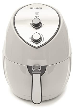 Haden 6L Cream Air Fryer - Family Sized Air Fryer Oven with Rapid Air Circulation, Non-Stick and Dishwasher Safe Basket, Adjustable Temp and Timer, Perfect for Quick Meals, Affordable Appliance