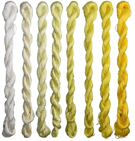 MINGGUXIUYI Fil De Soie Naturel 100%, 110 Mètres Par Couleur, Spécial Pour Broderie À La Main, Fil De Broderie En Soie (75)