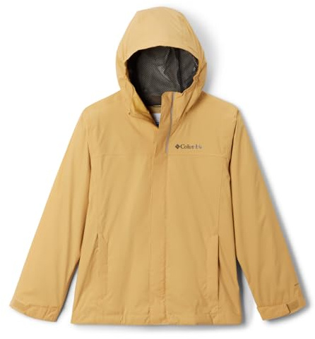 Columbia Watertight Jacket, Wasserdichte Regenjacke für Jungen, Light Camel, Größe S