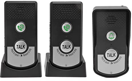 Sonnette D'appel sans Fil, Interphone, Sonnette sans Fil, Longue Distance de 1000m, pour Systèmes D'alarme de Bureau et de Salle