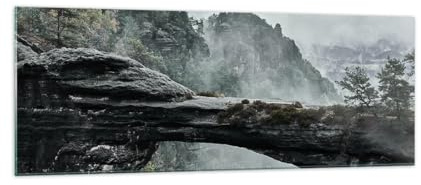 ARTTOR Glasbild 140x50cm Wandbild Glasdruck Landschaften Natur - 5322