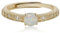 Meissa Opal Ringe für Frauen Geburtsstein Ringe Stapelbare Ringe 925 Sterling Silber Gold Ringe Echte Opal Ringe Größe verstellbar von 49-56.5 (Gold)