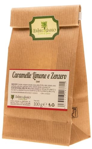 Caramelle Gelèe Limone E Zenzero 1 Pacchetto Da 100g, Morbide Gelatine Artigianali, Senza Glutine E Senza Lattosio, Delizia Naturale Per Tutte Le Età Ricoperte Di Cristalli Di Zucchero