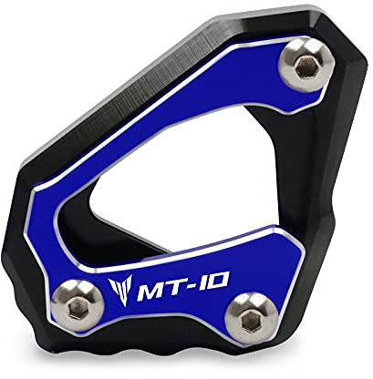 SeitenstäNder Verbreiterung Motorrad CNC Kickstand Foot Side Stand Extension Pad Support Platte Anpassungsanpassung for Yamaha MT-10 MT 10 MT10 FZ-10 FZ10 R1M R1 M 2015-2021 Motorrad SeitenstäNder Unt