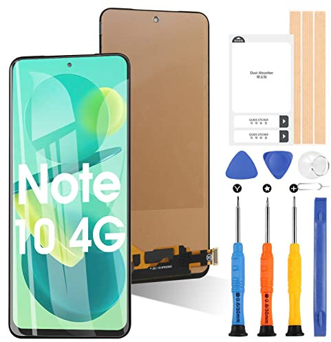ARSSLY Pantalla para Xiaomi Redmi Note 10 4G / Redmi Note 10s / Poco M5S LCD Pantalla táctil digitazer Assembly Reemplazo con herramientas (6,43, no para Mi Note 10 Lite)