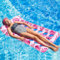 Hillylolly Flottantes Hamac Gonflable Hamac Flottantes, Hamac Gonflable Piscine, Chaise de Piscine Flottante, Drifter pour Bord de Mer, Piscine, Fêtes de Plage, Sports Été (Rose-Rouge)