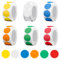 Vueinrg 3000 Stück Klebepunkte Bunt Klebe Punkte Aufkleber Farbig Markierungspunkte Selbstklebend Dot Stickers Rund Punktaufkleber für Büro 500 Stücke/Rolle (6 Rollen)