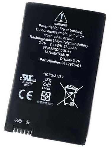 Trconelectron Ersatz MKD35UP Akku Kompatibel mit MKD35UP D-80788 530le 745 ID Transmitter Display 3.7V, 2.1Wh/580mAh 1ICP3/37/57