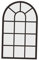 JISADER Espejo de Pared con Ventana arqueada, Espejo Decorativo de Pared, Madera rústica, acrílico, decoración de Pared Simple, Espejo de Arco para Ventana, Negro