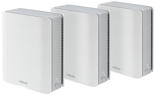 ASUS ZenWiFi BT10 Tri-band WiFi 7 Mesh, 18 Gbps, 8400 sq.ft (3pk), Dual 10G Ports, Security and Parental Controls, Smart Home Master SSIDs, 4G & 5G Mobile Tethering