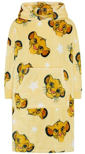 Disney Unisex Lion King Oversized Wearable Blanket Hoodie - 2-3 Years 98cm Yellow
