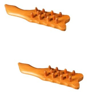FOMIYES 2St Holzkamm Kamm für Massage Haarshampoo-Bürste Kopfhaut-Massagekamm Antistatischer Haarkamm hair treatment hair care haar kur Haarkamm aus Holz für Damen Bambus Yellow