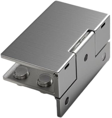 FLCPJGV Hydraulisches Scharnier für Glastüren Ohne Rahmen, Ersatz für Duschkabinen, Silbrig