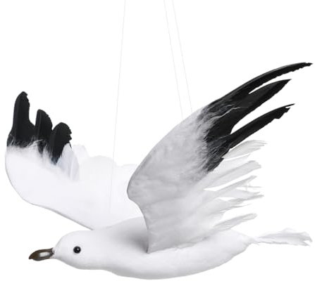 Homoyoyo Große Möwe Deko Aus Metall – Fliegende Möwen Hängedekoration Für Wand - Decke Und Garten – Stilvolle Deko Für Hochzeit - Party Und Kinderzimmer – 1 Stück