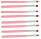 minkissy 8pcs Nail Art Brush Black Nail Polish Pen Nail Salon Nail Varnish Paint Kit French Manicure Nail Polish Nail Design Nail Drill Cordless Halal Nail Polish Nails Poly Inc Pink Nylon